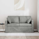 Sofa Lysegrå 138 x 78 x 80 cm Fløjl