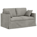 Sofa Lysegrå 138 x 78 x 80 cm Fløjl