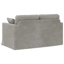 Sofa Lysegrå 138 x 78 x 80 cm Fløjl