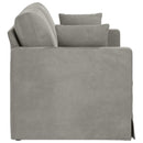 Sofa Lysegrå 138 x 78 x 80 cm Fløjl