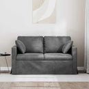 Sofa Mørkegrå 138 x 78 x 80 cm Fløjl