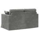 Sofa Mørkegrå 138 x 78 x 80 cm Fløjl