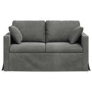 Sofa Mørkegrå 138 x 78 x 80 cm Fløjl