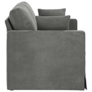 Sofa Mørkegrå 138 x 78 x 80 cm Fløjl