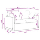Sofa Mørkegrå 138 x 78 x 80 cm Fløjl