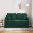 Sofa Mørkegrøn 138 x 78 x 80 cm Fløjl
