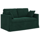 Sofa Mørkegrøn 138 x 78 x 80 cm Fløjl