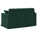 Sofa Mørkegrøn 138 x 78 x 80 cm Fløjl