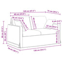 Sofa Lys grøn 138 x 78 x 80 cm Fløjl