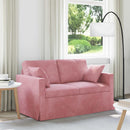 Sofa Lyserød 138 x 78 x 80 cm Fløjl