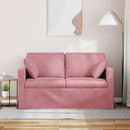 Sofa Lyserød 138 x 78 x 80 cm Fløjl
