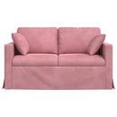 Sofa Lyserød 138 x 78 x 80 cm Fløjl