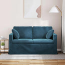 Sofa Blå 138 x 78 x 80 cm Fløjl