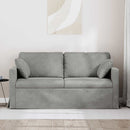 Sofa Lysegrå 158 x 78 x 80 cm Fløjl