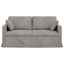 Sofa Lysegrå 158 x 78 x 80 cm Fløjl