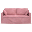 Sofa Lyserød 158 x 78 x 80 cm Fløjl