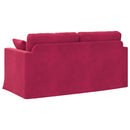 Sofa Vinrød 158 x 78 x 80 cm Fløjl