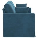 Sofa Blå 158 x 78 x 80 cm Fløjl