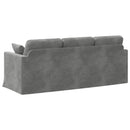 Sofa Mørkegrå 198 x 78 x 80 cm Fløjl
