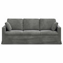 Sofa Mørkegrå 198 x 78 x 80 cm Fløjl