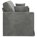 Sofa Mørkegrå 198 x 78 x 80 cm Fløjl