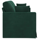 Sofa Mørkegrøn 198 x 78 x 80 cm Fløjl