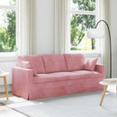 Sofa Lyserød 198 x 78 x 80 cm Fløjl