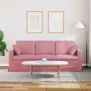 Sofa Lyserød 198 x 78 x 80 cm Fløjl