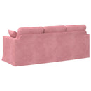 Sofa Lyserød 198 x 78 x 80 cm Fløjl