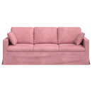 Sofa Lyserød 198 x 78 x 80 cm Fløjl