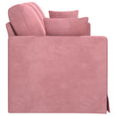 Sofa Lyserød 198 x 78 x 80 cm Fløjl
