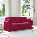 Sofa Vinrød 198 x 78 x 80 cm Fløjl