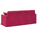 Sofa Vinrød 198 x 78 x 80 cm Fløjl