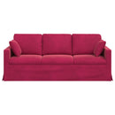 Sofa Vinrød 198 x 78 x 80 cm Fløjl