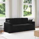 Sofa Sort 198 x 78 x 80 cm Fløjl