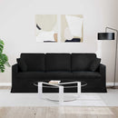 Sofa Sort 198 x 78 x 80 cm Fløjl