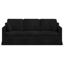 Sofa Sort 198 x 78 x 80 cm Fløjl