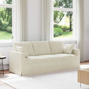 Sofa Creme 198 x 78 x 80 cm Fløjl