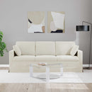 Sofa Creme 198 x 78 x 80 cm Fløjl