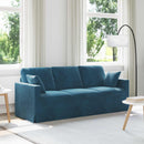 Sofa Blå 198 x 78 x 80 cm Fløjl