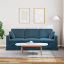 Sofa Blå 198 x 78 x 80 cm Fløjl