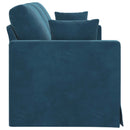 Sofa Blå 198 x 78 x 80 cm Fløjl