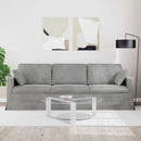 Sofa Lysegrå 228 x 78 x 80 cm Fløjl