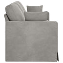 Sofa Lysegrå 228 x 78 x 80 cm Fløjl