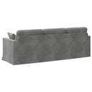 Sofa Mørkegrå 228 x 78 x 80 cm Fløjl