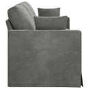 Sofa Mørkegrå 228 x 78 x 80 cm Fløjl