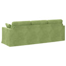 Sofa Lys grøn 228 x 78 x 80 cm Fløjl