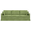 Sofa Lys grøn 228 x 78 x 80 cm Fløjl