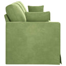 Sofa Lys grøn 228 x 78 x 80 cm Fløjl