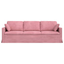 Sofa Lyserød 228 x 78 x 80 cm Fløjl